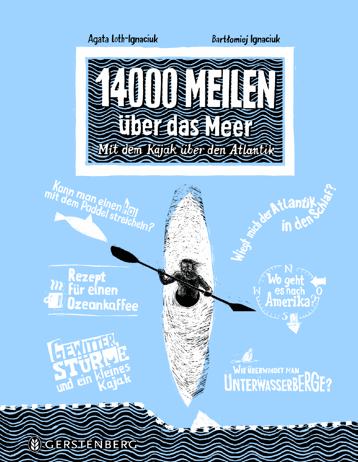 14000 Meilen über das Meer. Mit dem Kajak über den Atlantik Book Cover