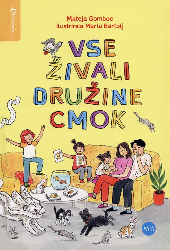 Vse živali družine Cmok Book Cover